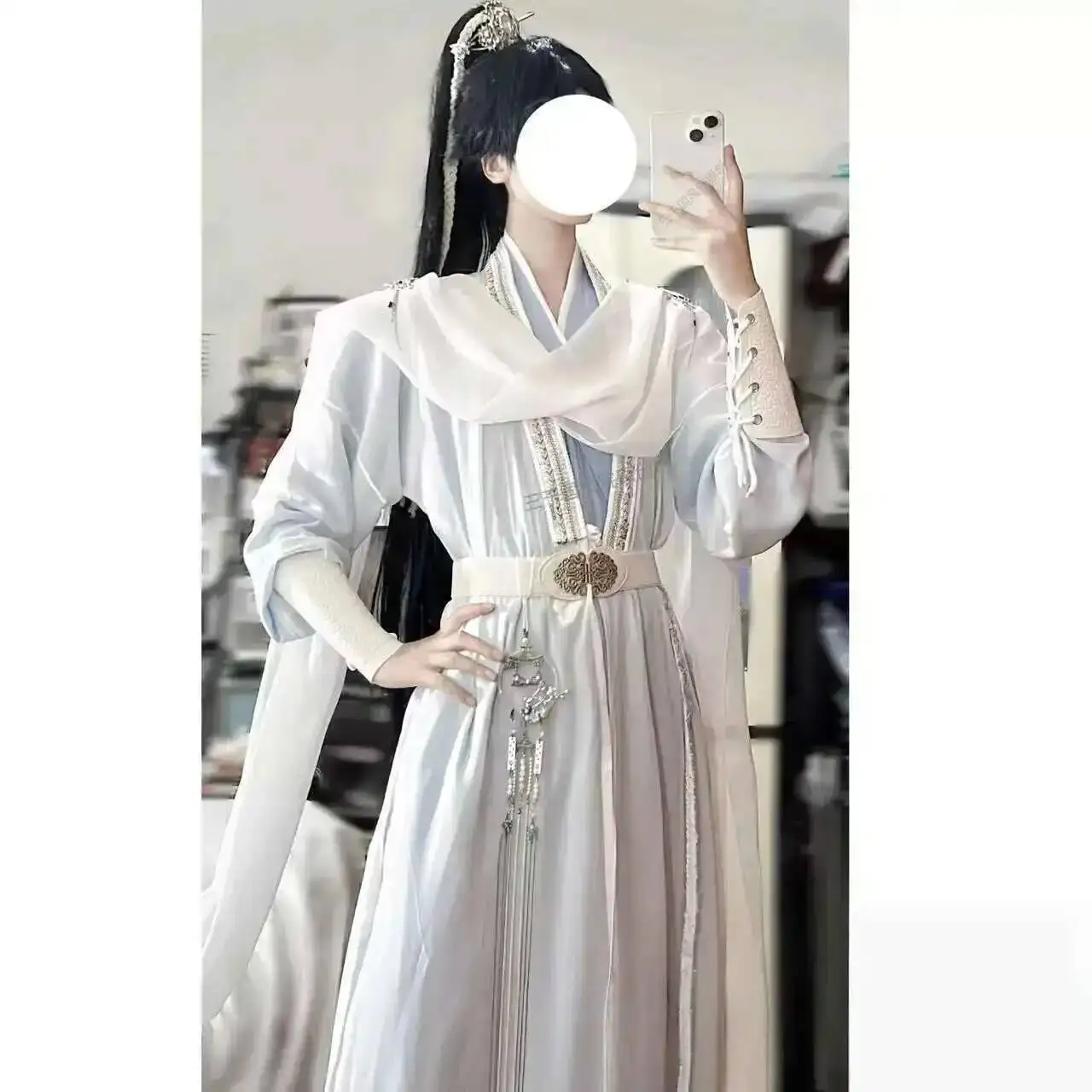 Cosplay-Kostüm/universelles weißes Outfit/Chu Wanning/Kostüm im antiken Stil/Cosplay/offiziell/chinesischer Stil
