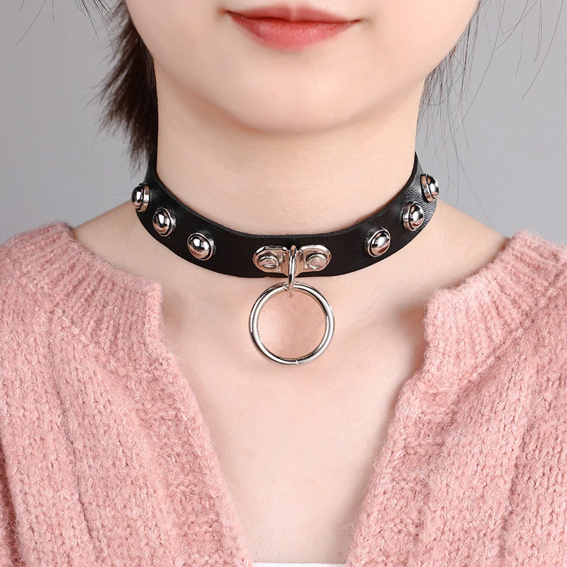 Gothic Rock Street Y2k Kreiskragen Damen Täglich Urlaub Party Performance Wear Weihnachten Valentinstag Karneval Geschenk Image