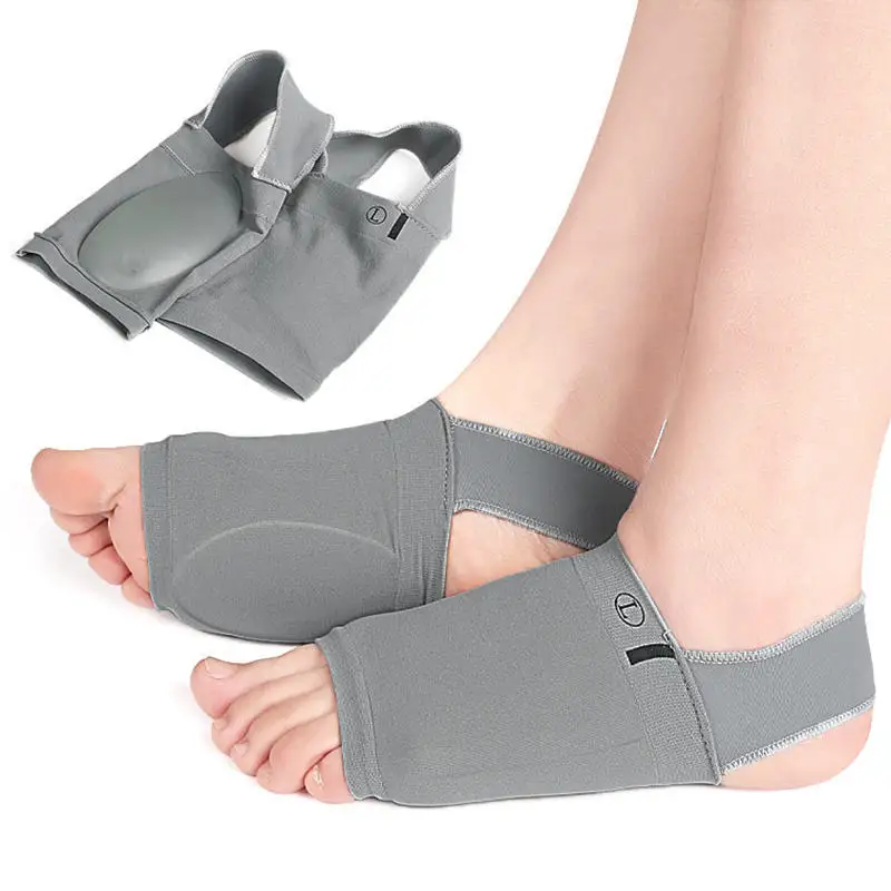 1 Paar Arch Support Sleeves Plantarfasziitis Fersensporn Riemen Fußpflege Plattfüße Schmerzen lindern Ärmelsocken Orthesen Einlegesohlen Pad Image