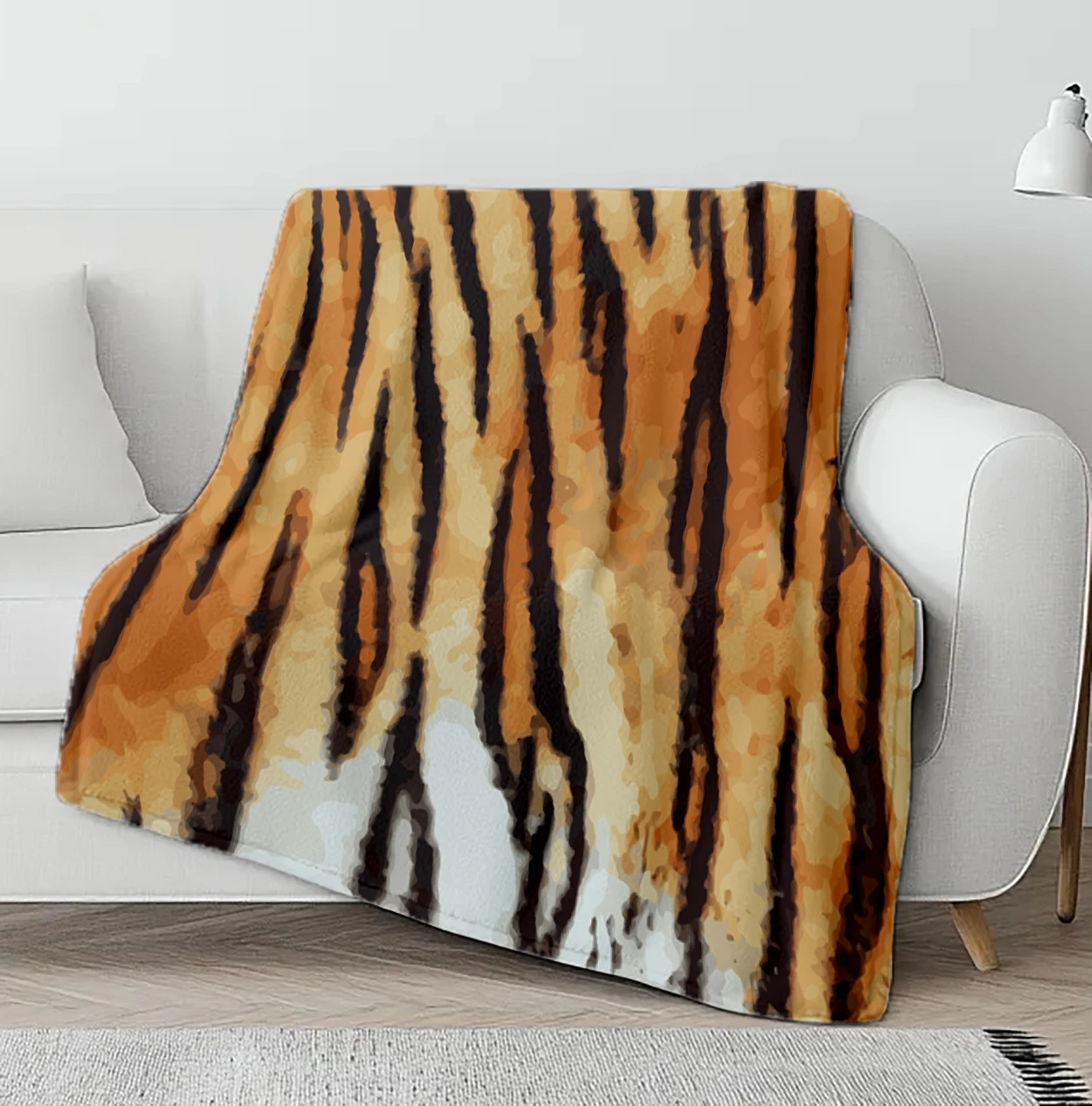 VIKAMA Licht Luxus Tier Druck Abdeckung Decke Italienischen Minimalistischen Spot Muster Flanell Wohnzimmer Sofa Schlafzimmer Nickerchen TV Decke Image