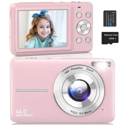 Digital Camera, FHD 1080P Camera, Digital Point and Shoot Camera with 16X Zoom Anti Shake,Suitable for Teenagers and Beginners