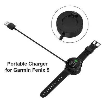 USB Charger Dock Base Charging Cable Adapter for Garmin Fenix 5/Forerunner 55