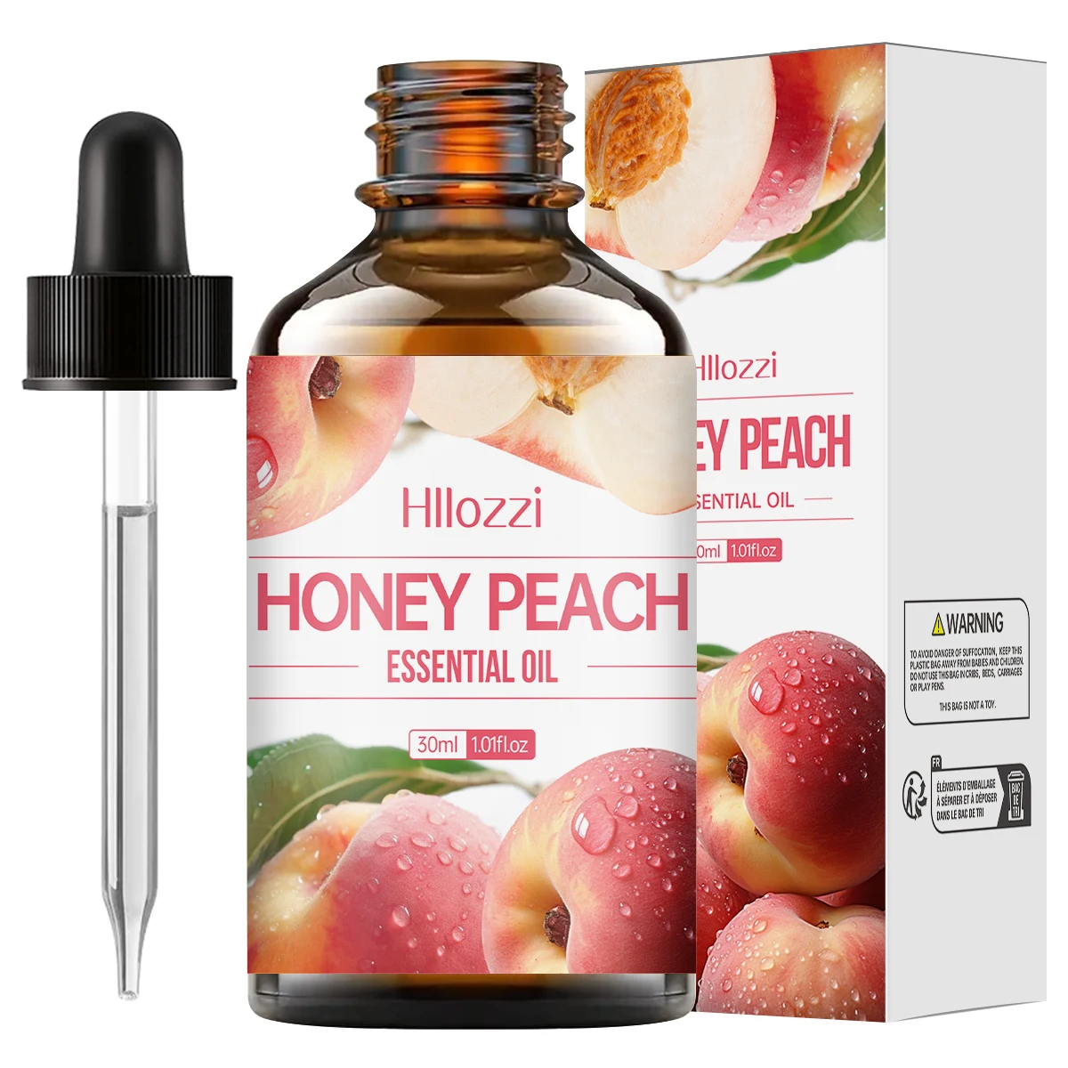 Peach essential oil is mild and non-irritating, nourishes hair, cares for the body, and is suitable for all skin types.