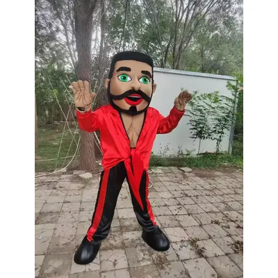 Neue Muscle Man Maskottchen Kostüm Fitness Stripper Mann Frau Maskottchen Anzüge Erwachsene Halloween Karneval Party Maskerade Cosplay Outfits Image