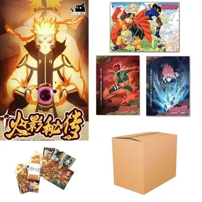 Meow Valley Naruto Sammelkarten Booster Box Wave1 Super Burning Tearing Fun Kinderspielzeug Spielkarten Tische Spiele Image