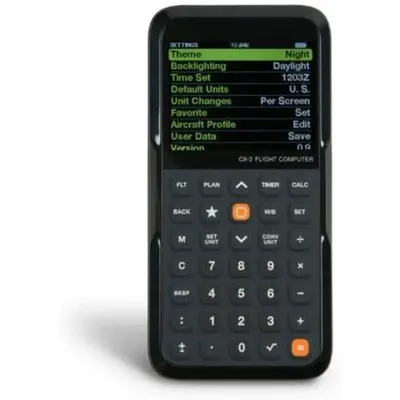 CX-3 Flight Computer – Advanced Electronic E6B for Accurate Flight Planning and FAA Exam Preparation