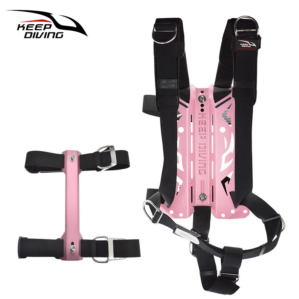 2025 neue Sommer Aluminium Legierung Technik Tauchen Backplate Set Flügel BCD Ultraleicht backplane Scuba Tauchen Harness System Backmount Image