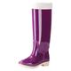 Generisch Short Rain Boots For Women Ankle Rain Boot Garden Boot Ladies Rubber Outside Work With Comfort S Women's Shoes Pumps, purple, 8 UK