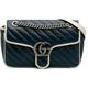 Gucci Hobo Bags - 2016-2024 Small GG Marmont Matelasse Leather Torch - Gr. unisize - in Blau - für Damen