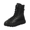 Schnürstiefelette GEOX "Geox Stiefelette Leder", Damen, Gr. 40, schwarz, Leder, casual, Schuhe
