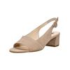 Riemchensandale HÖGL "Högl Sandalen Veloursleder", Damen, Gr. 37, grau (taupe), Veloursleder, casual, Schuhe
