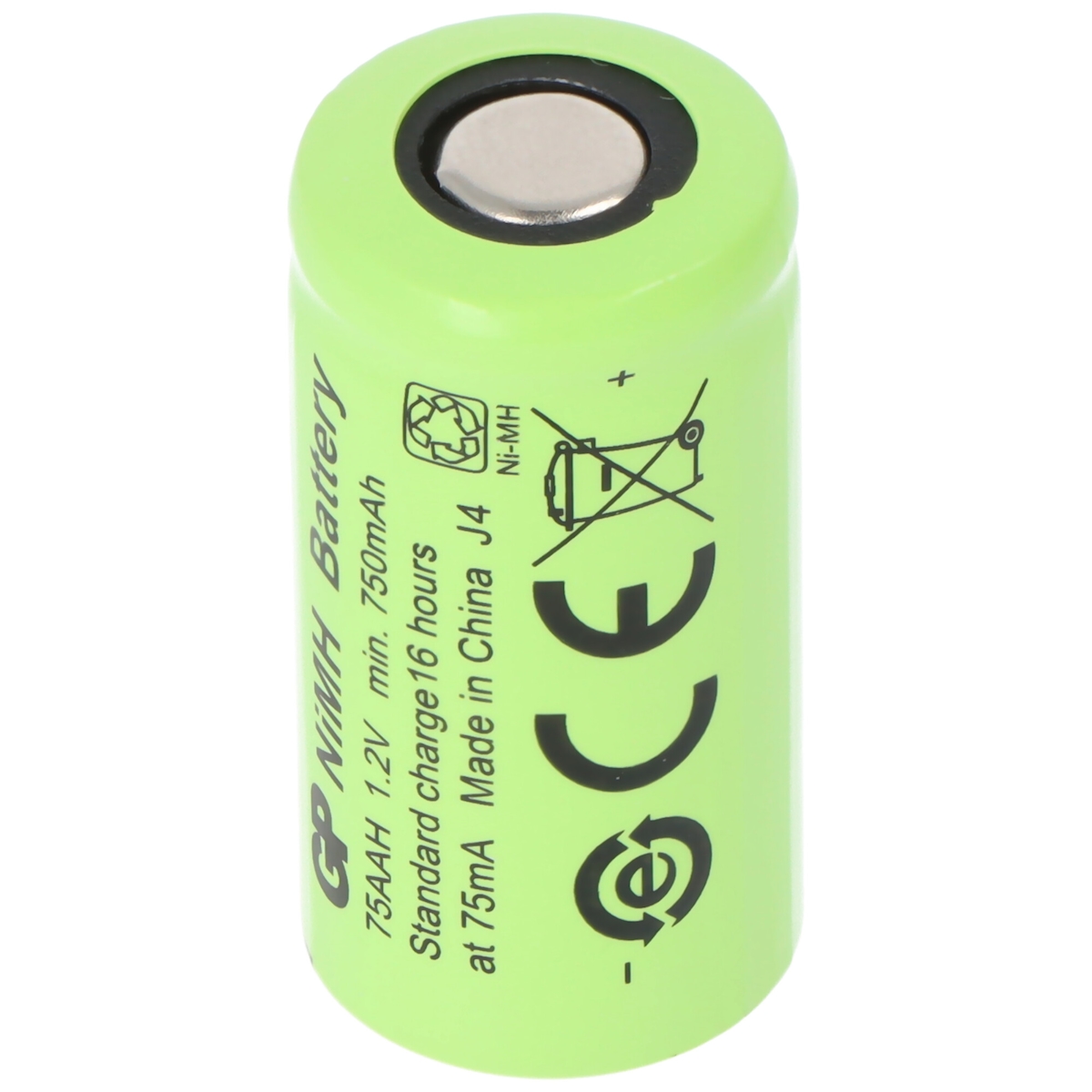GP Akku GP75AAH 2/3AA NiMH-Akku ohne Lötfahne, Image