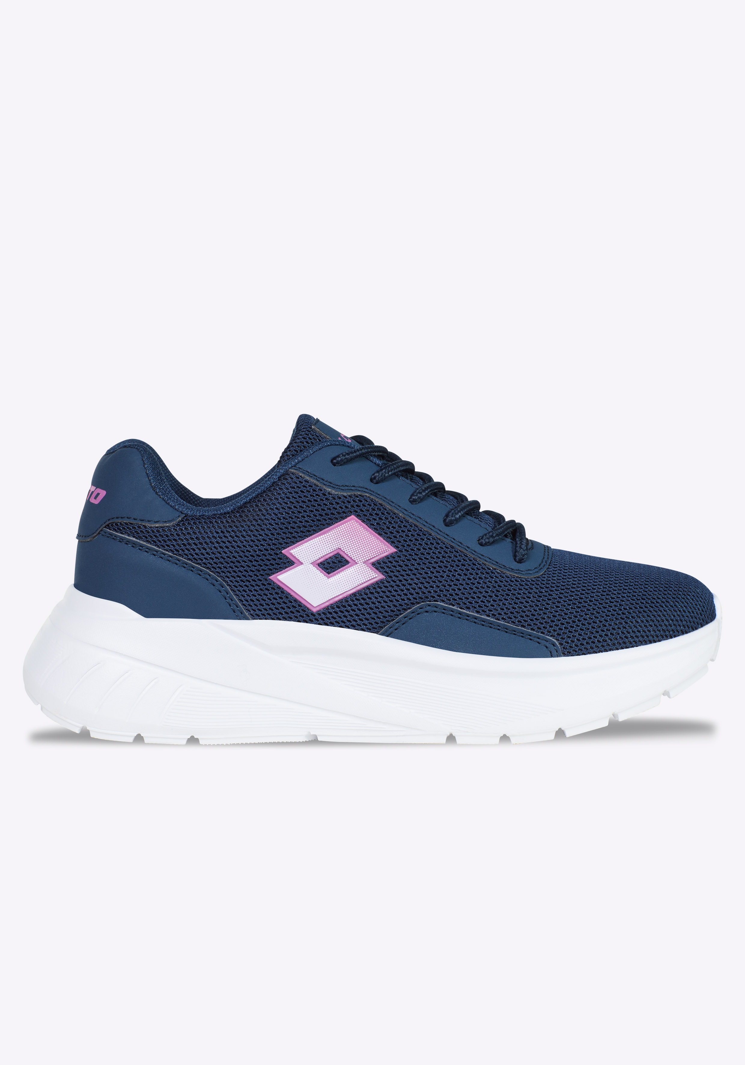 Sneaker LOTTO "VIGORTIV", Damen, Gr. 38, blau (navy, violet), Synthetik, Schuhe Sneaker