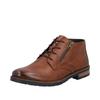 Schnürstiefelette RIEKER, Herren, Gr. 40, braun (cognac), Glattleder, unifarben, klassisch, Schuhe, Business-Stiefelette, Klassik-Boots in eleganter Optik