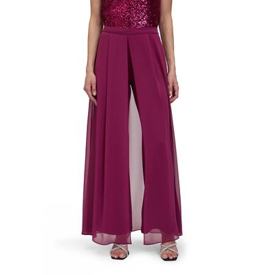 2-in-1-Hose VERA MONT "Vera Mont Hosenrock mit weitem Bein", Damen, Gr. 44, Normalgrößen, rosa (sweet berry), Chiffon, Jersey, Obermaterial: 100% Polyester. Besatz: 95% Polyester, 5% Elasthan., elegant, gerade lang, Hosen, Materialmix Image