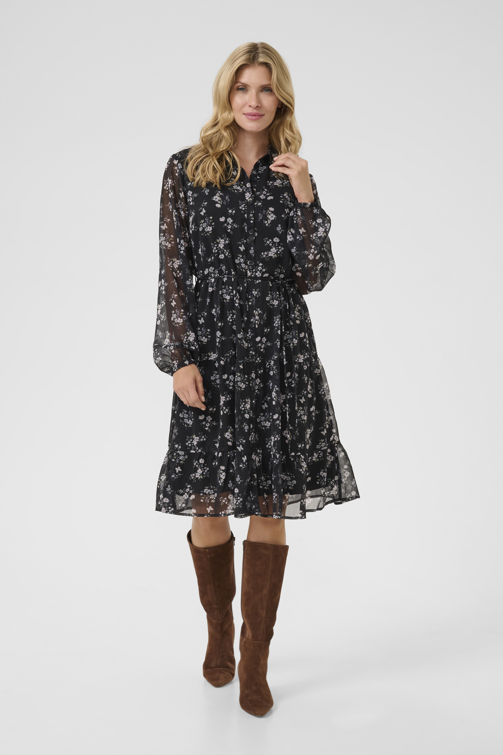 Kleid A-shape Black Ditsy Flower black multi Image