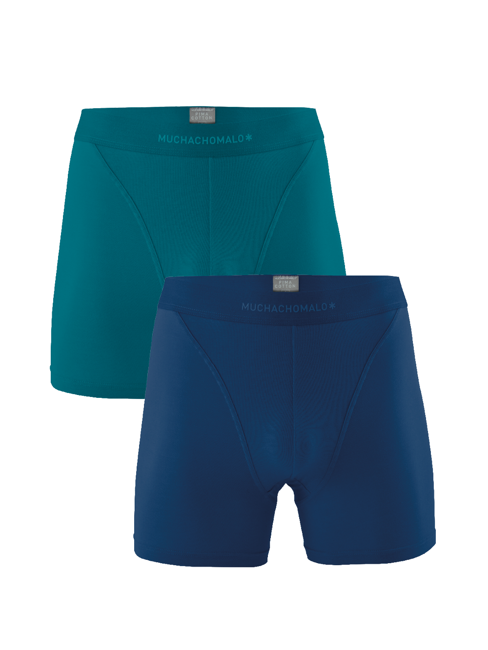 Muchachomalo Herren Pima Baumwolle Boxer Shorts - 2er Pack - Herren Unterwäsche Image
