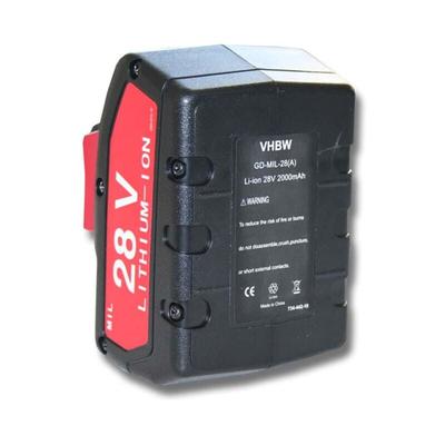 Akku kompatibel mit Wurth Master 28V, h 28-MA Elektrowerkzeug (2000 mAh, Li-Ion, 28 v) - Vhbw Image