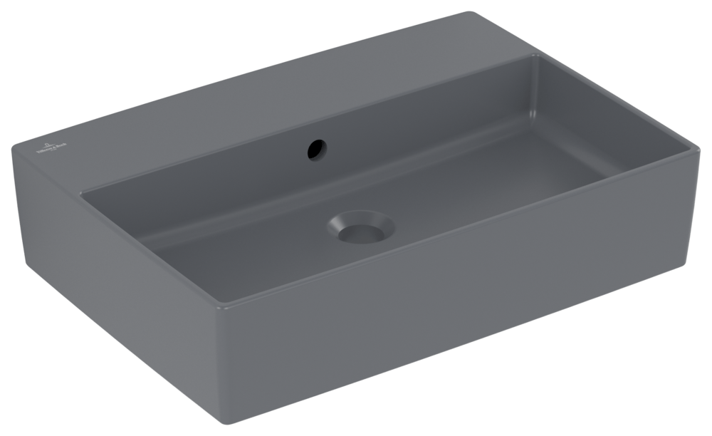 Villeroy & Boch Aufsatzwaschbecken Memento 2.0 600x420mm, mit Überlauf Graphite cplus 4A0762i4 Image