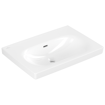 Villeroy & Boch Waschbecken Skyla 5A5167 650x460mm Rechteck mit Überlauf Weiss Alpin 5A516701 Image