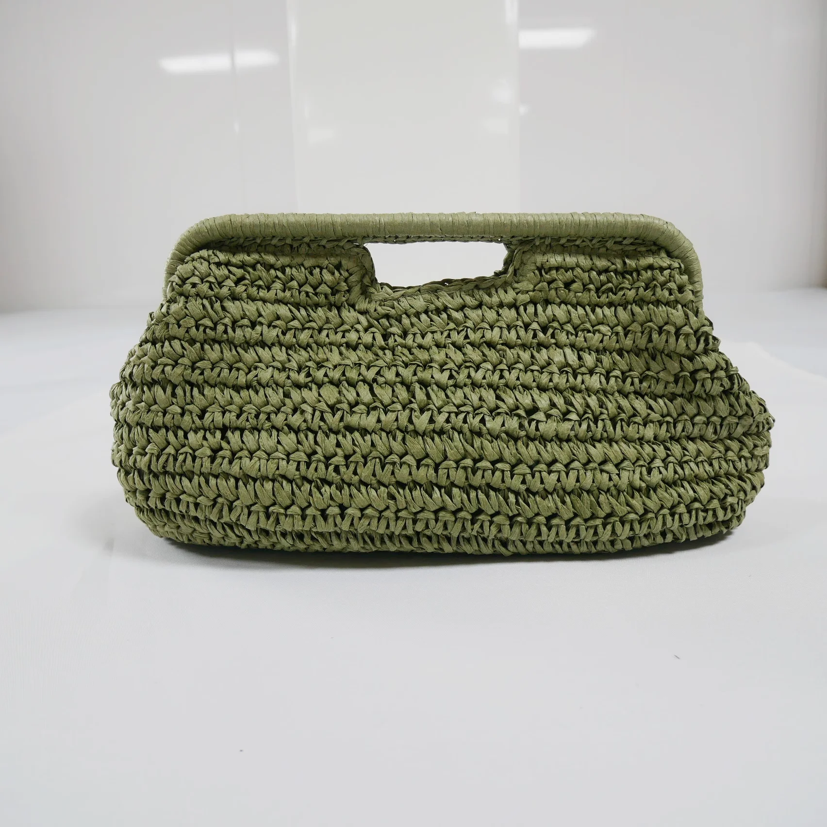 2025 Nuova borsa da spiaggia in paglia a mezzaluna Borsa a secchiello in paglia da donna Borsa in paglia intrecciata Borsa a tracolla casual Tote