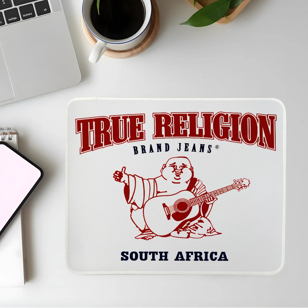 Jeans T-True Religion Mauspad Gaming Esports Mousepad Laptop Computer Rastkante Büro Schreibtisch Matte Gummi Kleine Anti-Rutsch-Pad