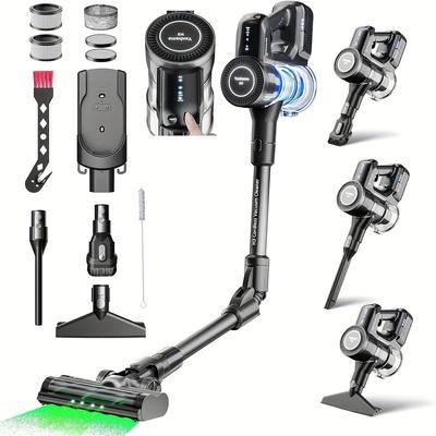 TEMU 550w High-performance Cordless Vacuum Cleaner, 55000pa, 7 Filtration , 4 Suction , 1.6l Stick Vacuum Cleaner, 60-minute Ultra-long , Suitable For Hard Floors/carpet/pet Hair [energy +] Image