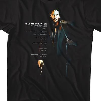 TEMU T Shirt Me Mr. Wick Adult Short Sleeve T Shirts Actionie Graphic Tees Men Image