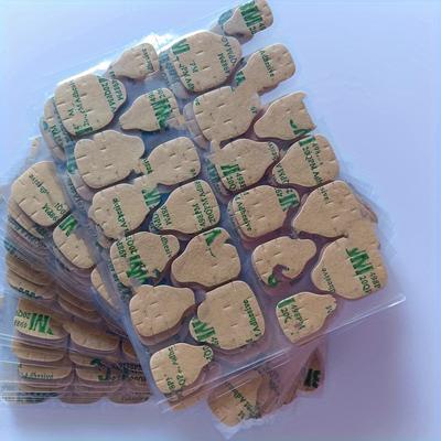 TEMU 240pcs/10 Sheets Double-sided Nail Glue Stickers For Nail Stick, Waterproof And Breathable Fake Nails Tip Jelly Film Nail Glue Image