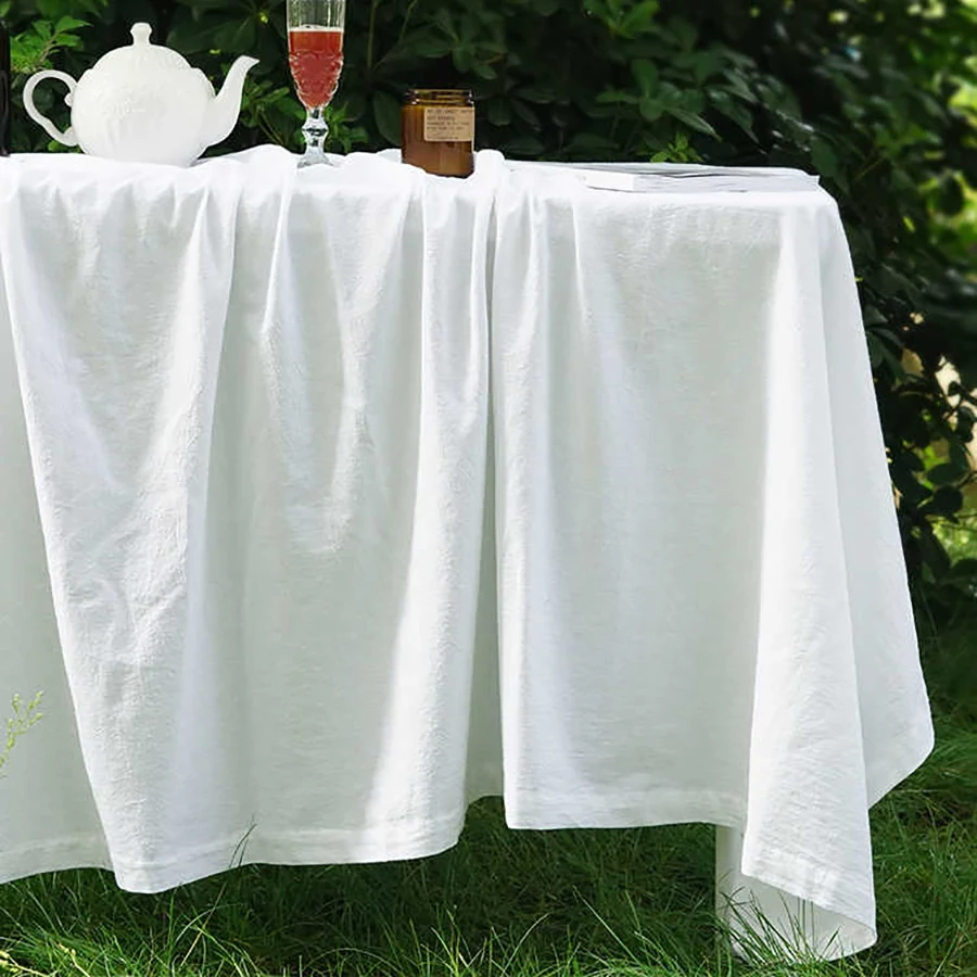 Tischdecke, einfarbig, schlicht, waschbar, Baumwolle, Tischdecke, Restaurant, Küche, Party, Dekoration, Fotografieren, Hintergrundtuch Image