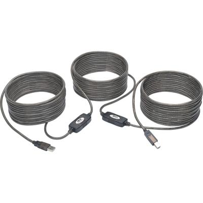 Eaton Tripp Lite Series 50 Ft Usb 2.0 Hi-Speed Active Repeater Cable Usb-A To Usb-B M/m 50' - Usb Cable - Usb Type B (M) To Usb (M) - Usb 2.0 - 50 Ft