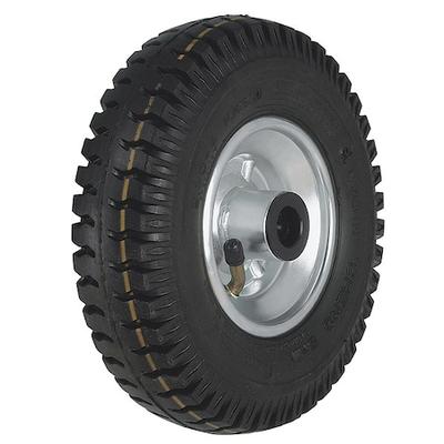 ZORO SELECT P 300/20-75R Pneumatic Wheel,Black,3-15/16" Wheel W