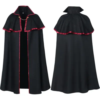 Cosplay mittelalter liche Männer Kostüme Ritter Piraten Prinz Gothic Retro Kapuze Umhang Umhänge lange Roben Jacken Mantel Karneval Halloween Image