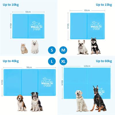 TEMU Non-toxic Gel-filled Cooling Mat For - Self-cooling Scratch-resistant Durable Nylon Pet Pad, For Large Medium Small Pets, Dog Cooling Mat Gel, , Cat Owners, Material, Hot Climate Pets Image