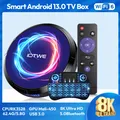 2025 Ultimo Android 13 TV Box 8K Ultra HD 4GB RAM 128GB ROM Bluetooth 5.0 Dual Band WiFi HDMI 2.1 6K USB 3.0 Smart Media Player