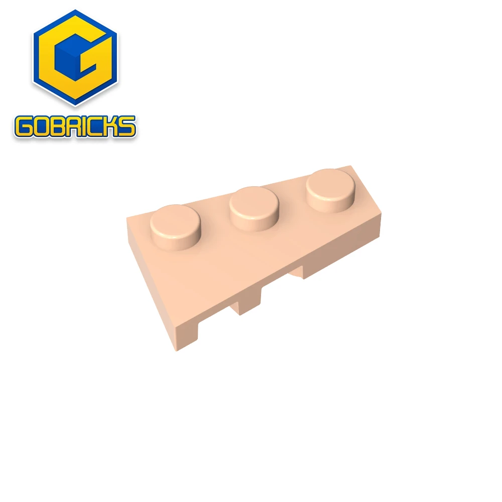 Gobricks GDS-547 Keilplatte 3 x 2 rechts, kompatibel mit Lego 43722, DIY-Lernbausteinen für Kinder, technisch Image