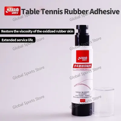 Original DHS Tischtennis-Gummi-Kleber, 100 ml, Ping-Pong-Gummi-Kleber, verhindert Oxidierendes Gummi Image