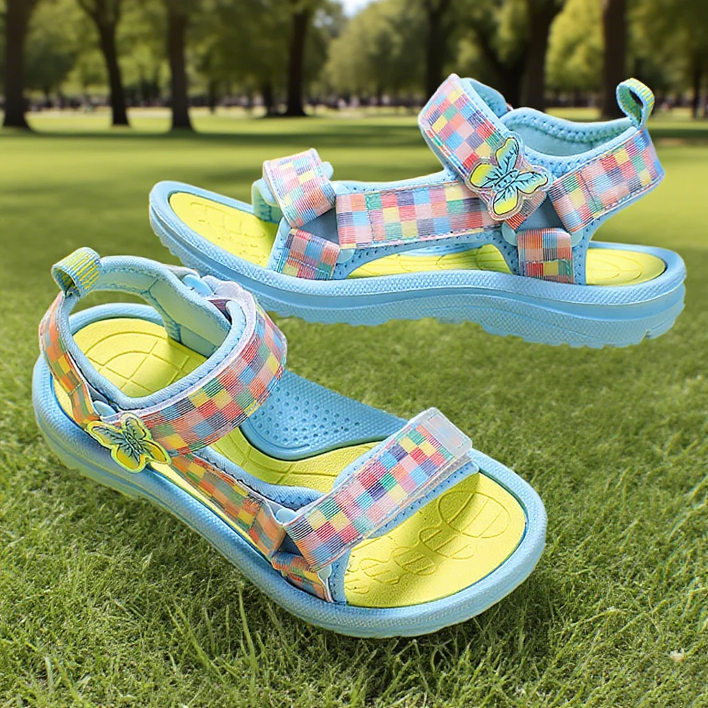 Sommer Kinder Sandalen Schuhe Jungen Mädchen Kleinkind Weiche Nicht-Slip Baby Nette Perle Prinzessin Tanz Für Kinder Student Outdoor strand Image