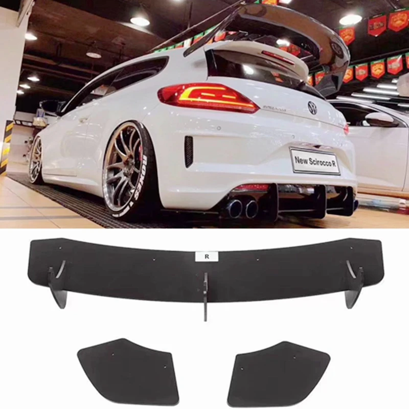 Per Volkswagen Scirocco ABS paraurti posteriore diffusore paraurti 2009-2014 2015-2017 kit carrozzeria labbro posteriore spoiler posteriore (solo R)