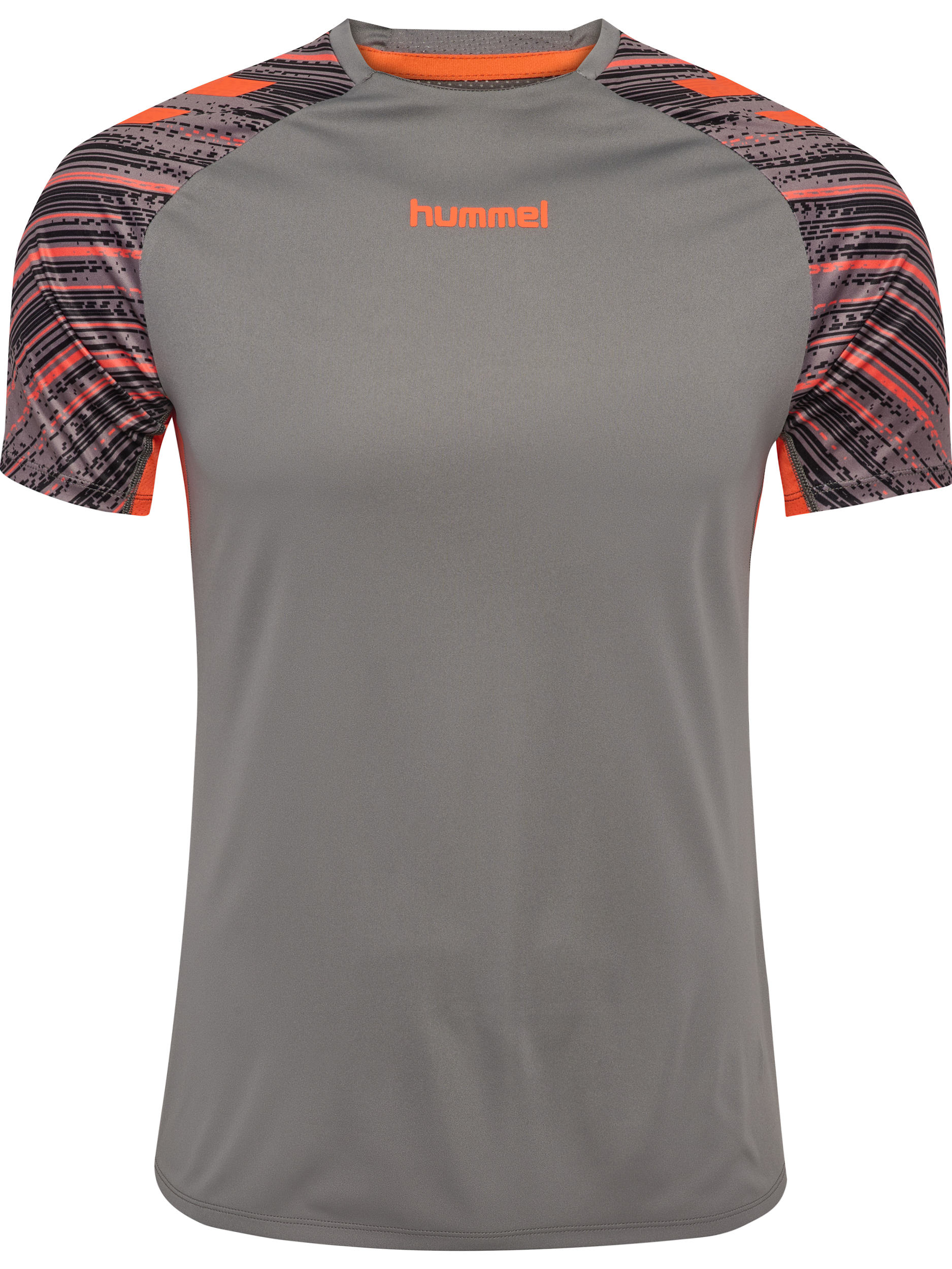 Trainingsshirt HUMMEL "HMLBLAZE PRO TRAINING JERSEY S/S", Herren, Gr. S, grau (steel gray), Obermaterial: 100% Polyester, Sportlich, Shirts Image