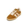 Sneaker MARC O'POLO "mit Teddyfell-Akzenten", Damen, Gr. 40, caramel, beige, Obermaterial: 55% Leder (Rind), 45% Polyurethan, unifarben, Schuhe