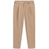Bundfaltenhose BUGATTI "Tapered Fit", Herren, Gr. 33, Länge 30, 30, beige, 88% Polyamid, 12% Elasthan, unifarben, casual, gerade, unten schmal, Hosen, mit Flexcity Performance Stretch
