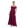 Abendkleid VERA MONT "Vera Mont Damen Abendkleid schulterfrei", Damen, Gr. 44, Normalgrößen, rosa (sweet berry), Obermaterial: 100% Polyester. Futter: 100% Polyester., elegant, ausgestellt lang, Wasserfallausschnitt, Kleider