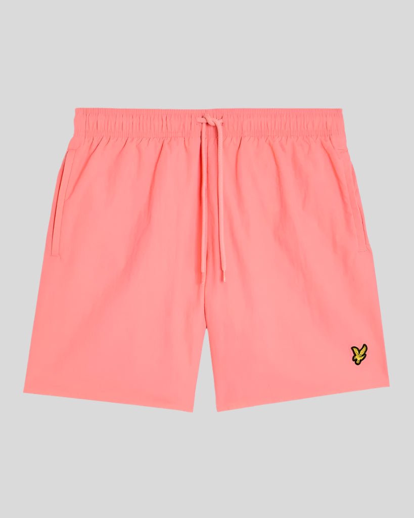 Lyle & Scott Schlichte Badeshorts - Koralle Image