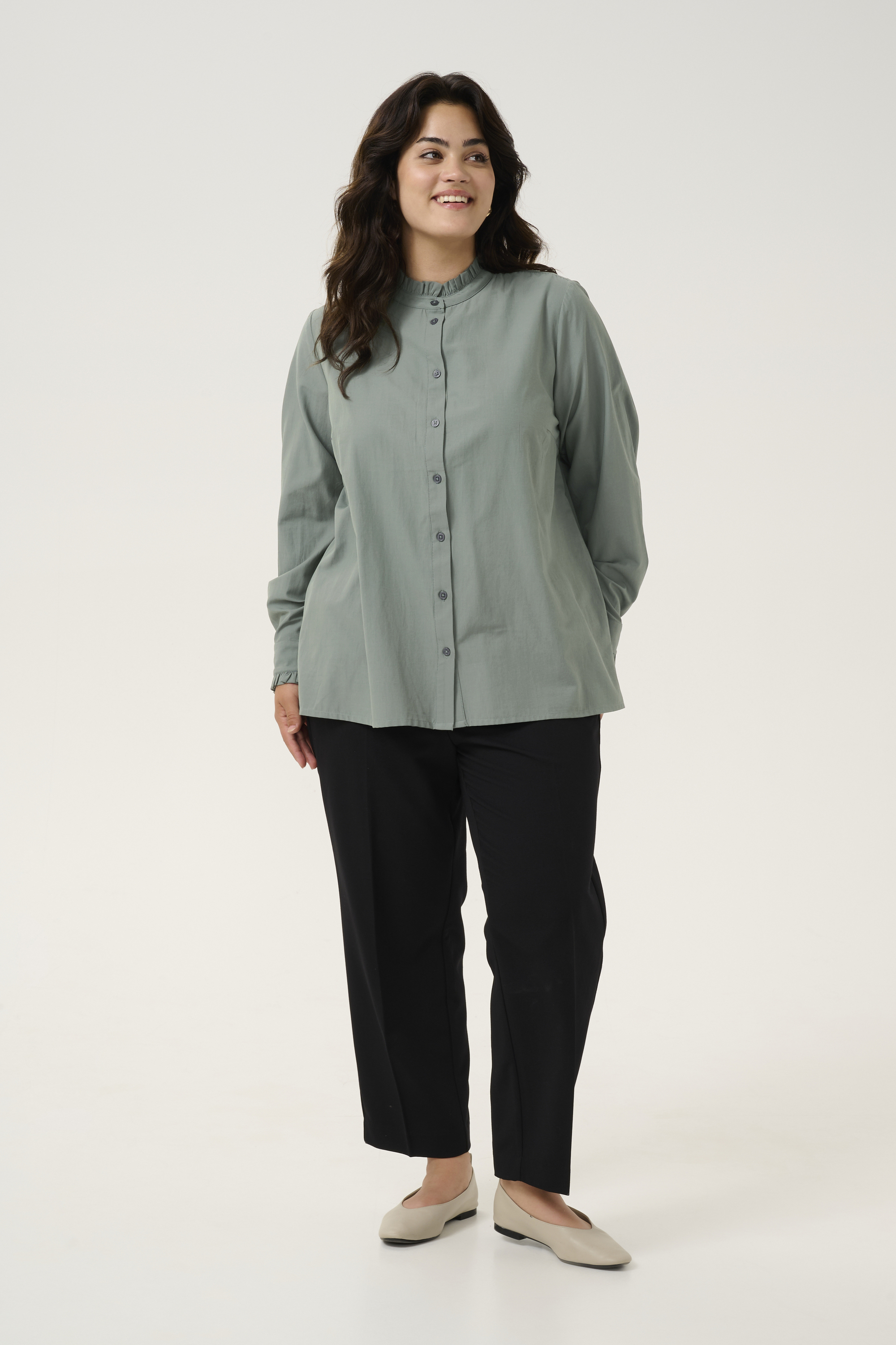 Langarm - Hemd Regular fit Balsam Green Image