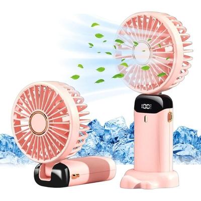 XVX - Mini ventilatore da tavolo portatile usb, piccolo ventilatore portatile a 5 velocità con Image