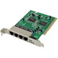 Tlily - Switch Fast Ethernet 100 Mbps Scheda pcie 4 porte RJ45 Rete Chipset RTL8305+8100CL per pc