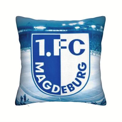 TEMU 1pc Magdeburg Farmhouse Pillow Cover - Contemporary Machine-washable Polyester Decorative Pillow Case With Zipper Closure, Mixed Colors, No Insert Included