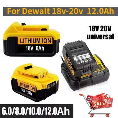 For Dewalt 18V 12.0Ah Rechargeable battery for Dewalt Cordless screwdriver drill Screw gun wrench impact batteries DCB200 DCD790
