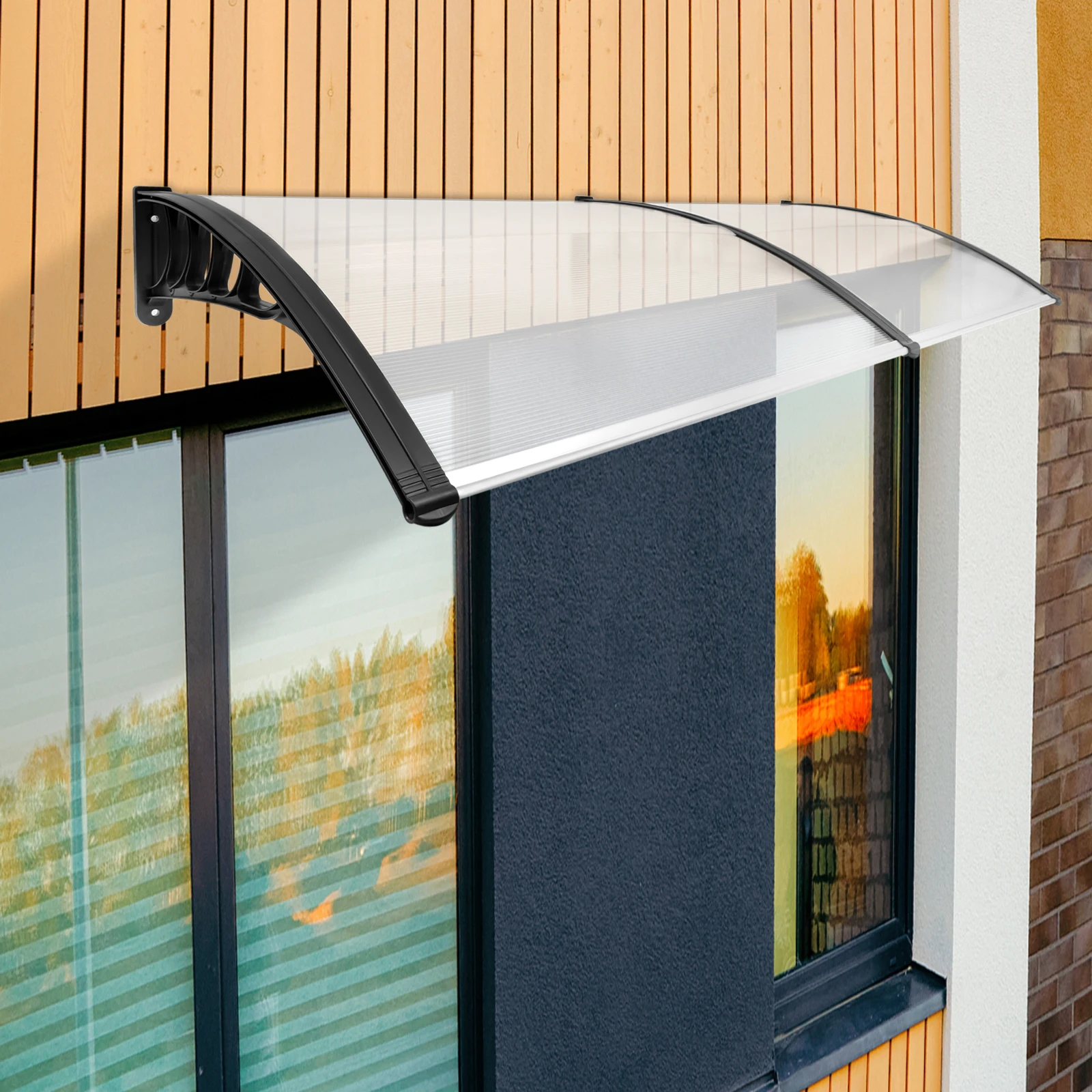 200 cm Außentürüberdachung, Regenschutz für Veranda-Markisen, 35,4 x 78,74 Zoll Terrassen-Dach-Regenschutz